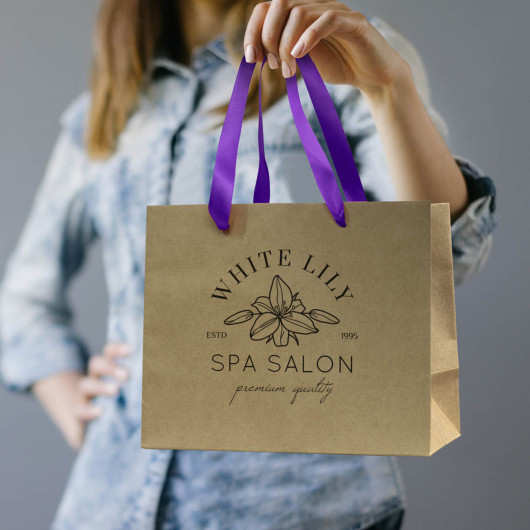 Medium Ribbon Handle Paper Bags Feature